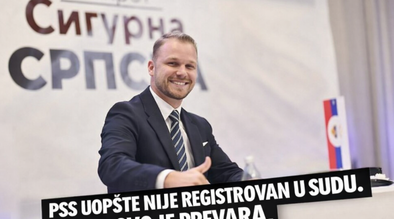 EKSKLUZIVNO: PSS nije registrovan; Sve je prevara Draška Stanivukovića